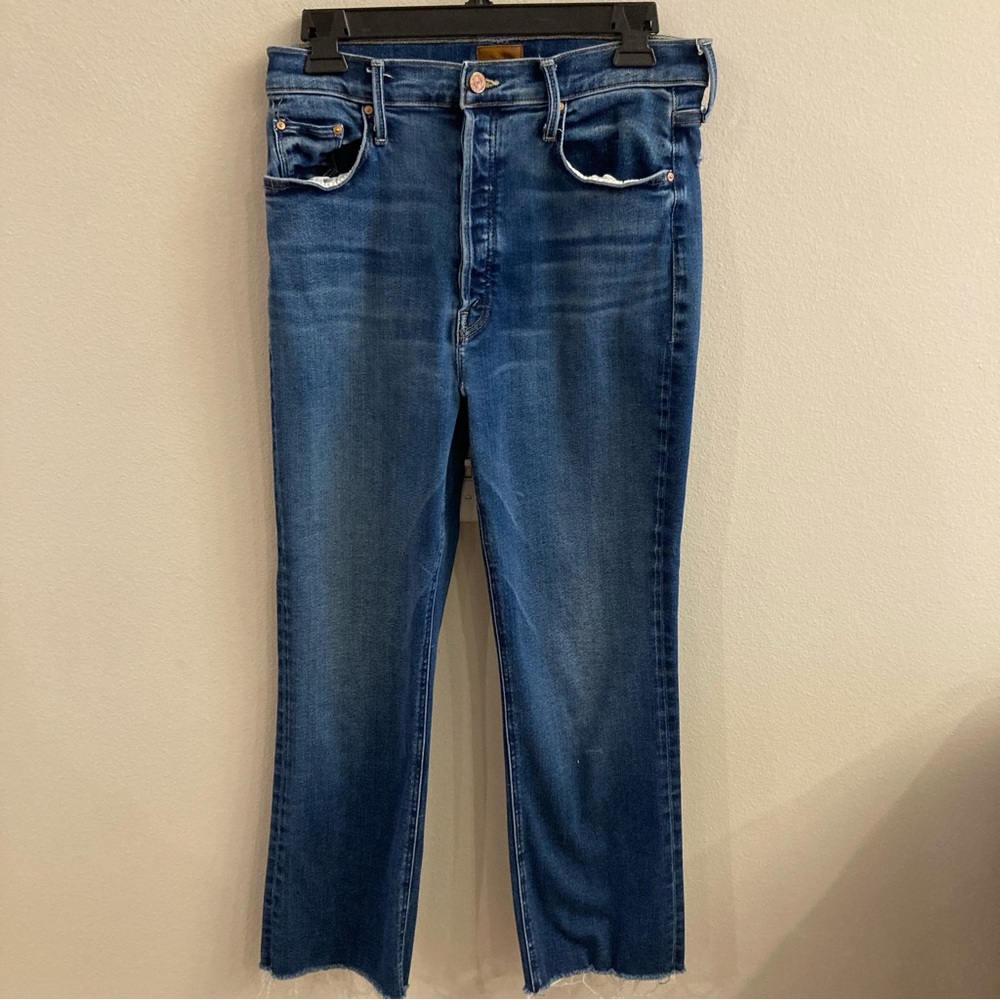 MOTHER Jeans The Tripper Ankle Fray Change is in the Air Size 31